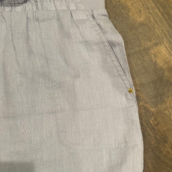 Ellen Tracy Linen Chambray Skort, Size Small - Picture 6 of 8